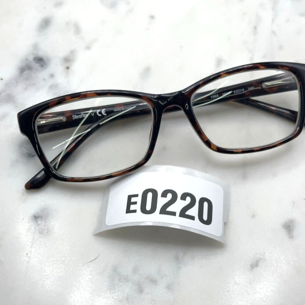 Sferoflex 1568 1013 Tortoise Brown Full Rim Eyeglasses Frames Only 53-16-140 - Picture 10 of 10